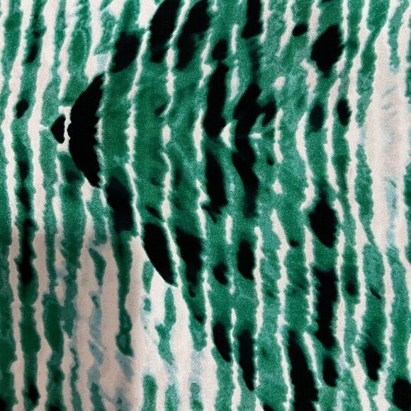 Calvin Klein Women's Green Patterned Cap Sleeve Top - Size XL - Picture 6 of 8